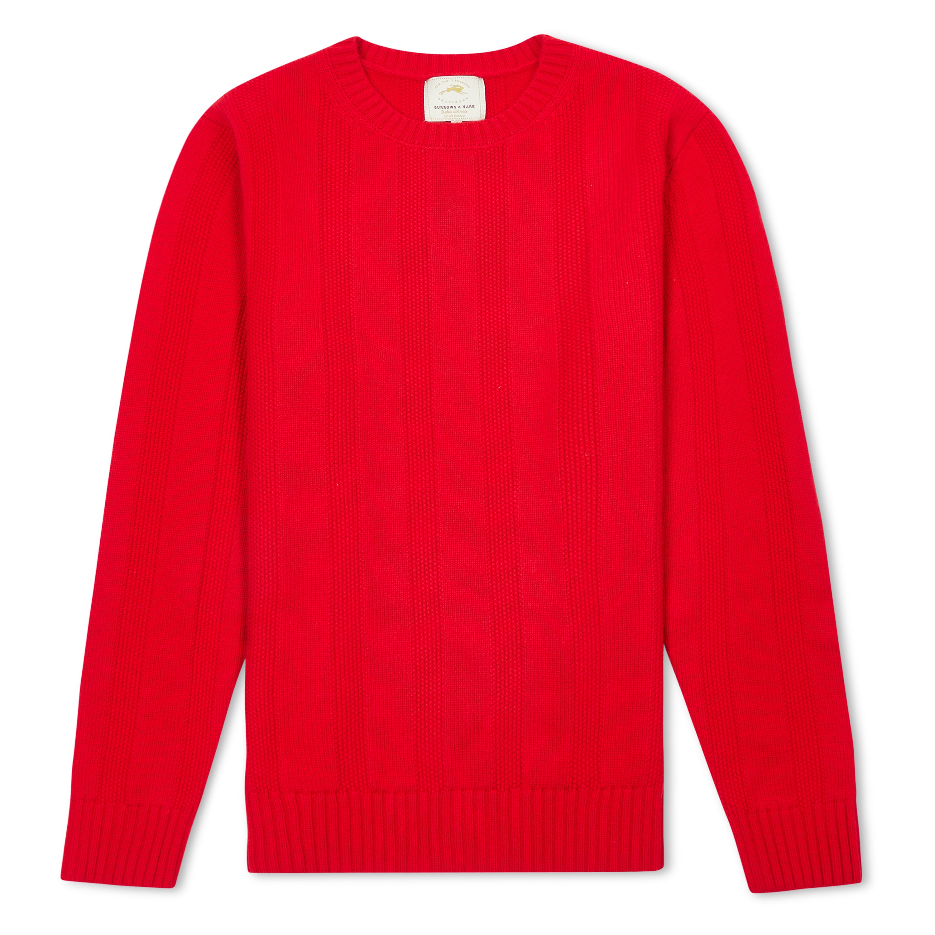 Burrows & Hare  Seed Stitch Jumper - Red