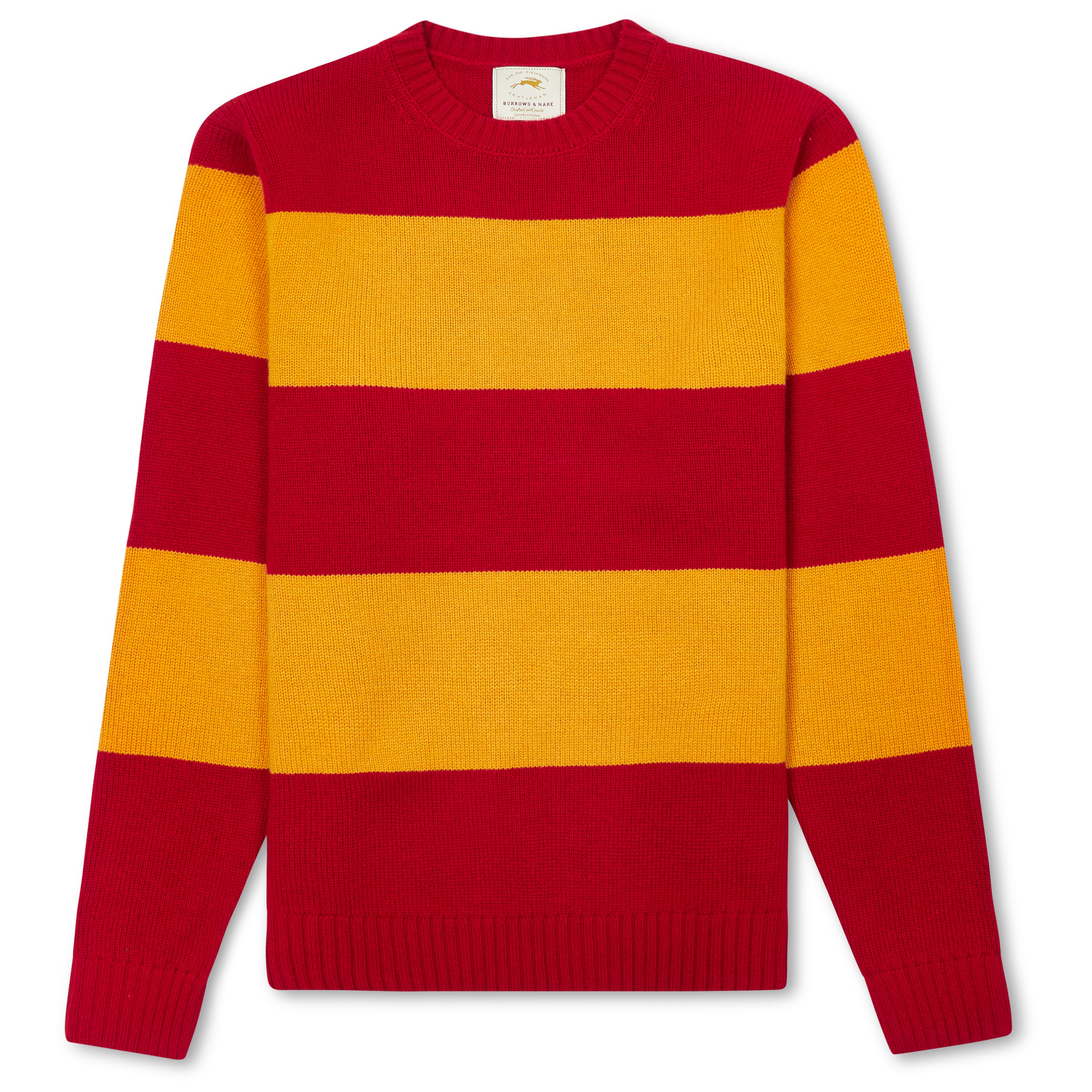 Striped Crew Neck Jumper - Sunray