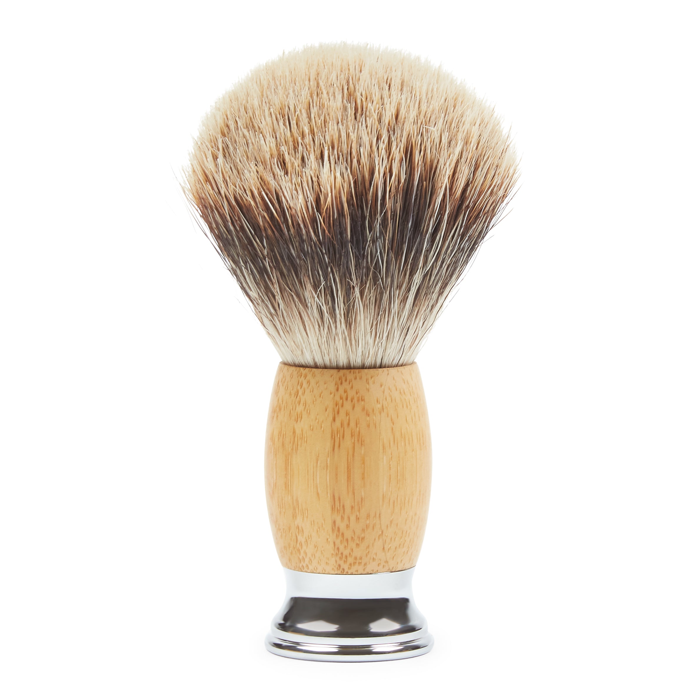 Burrows & Hare  Silvertip Badger Bristle Shaving Brush - Wood