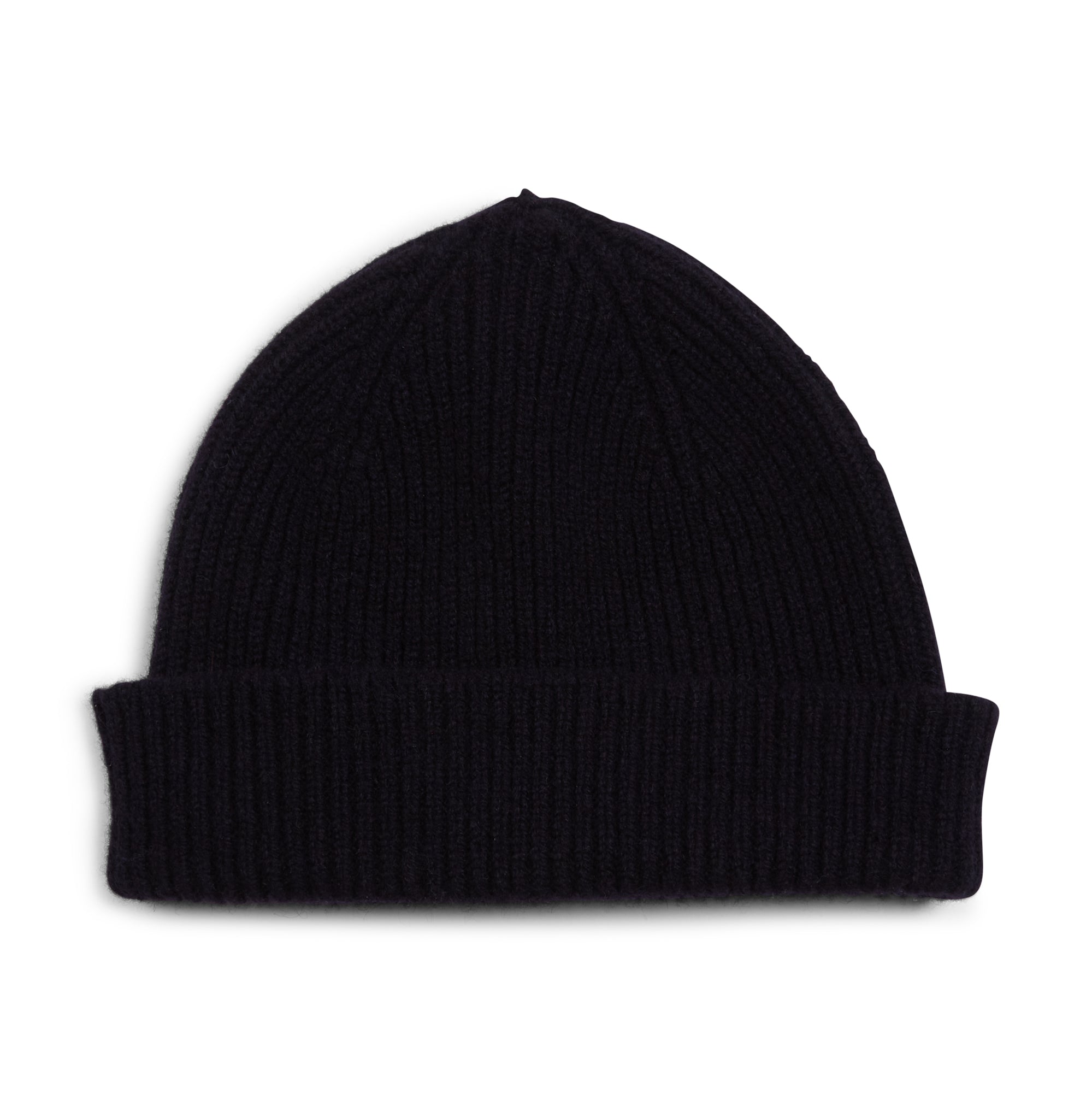 Burrows & Hare  Navy Wool Beanie Hat