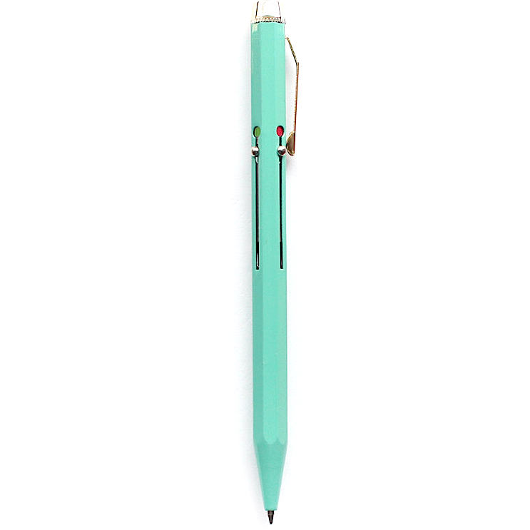 Hightide Japanese Metal 4 Colour Changing Pen - Mint Green