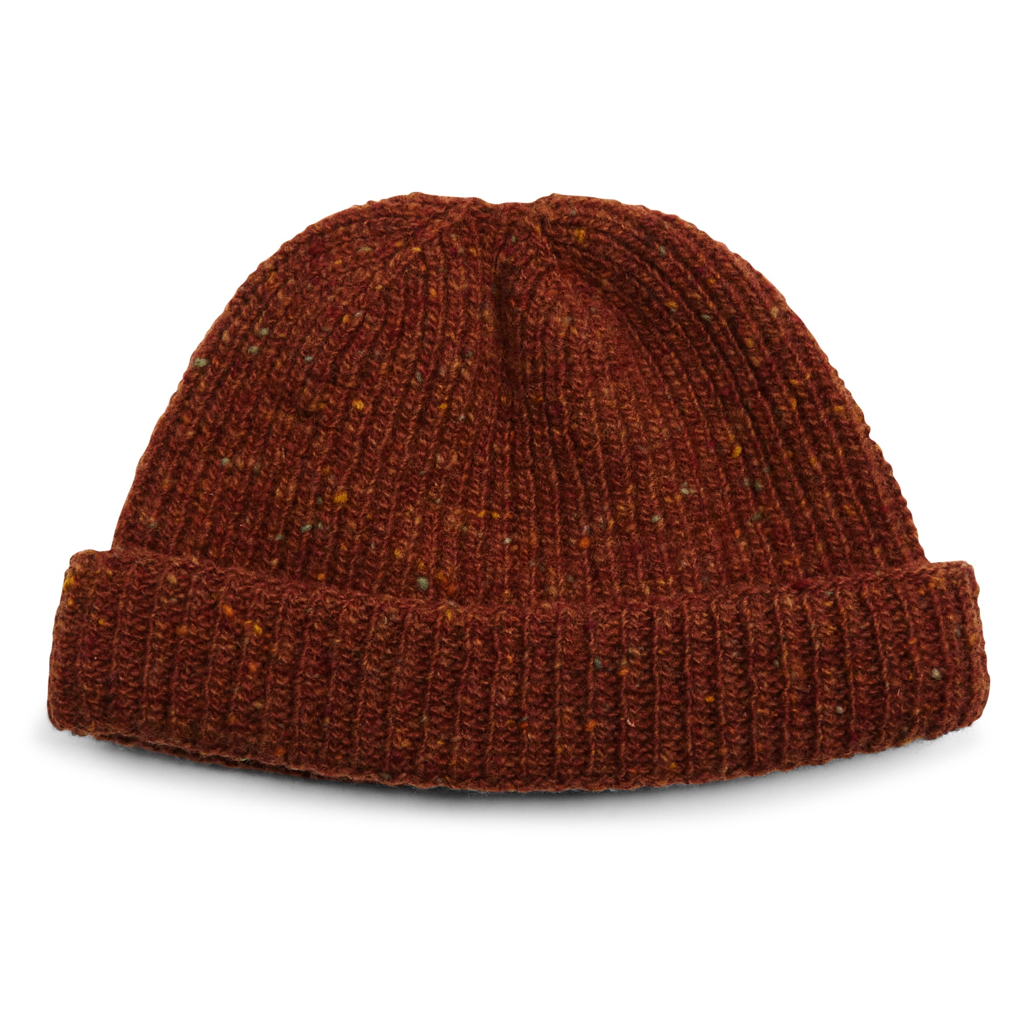 Burrows & Hare  Rust Donegal Beanie Hat