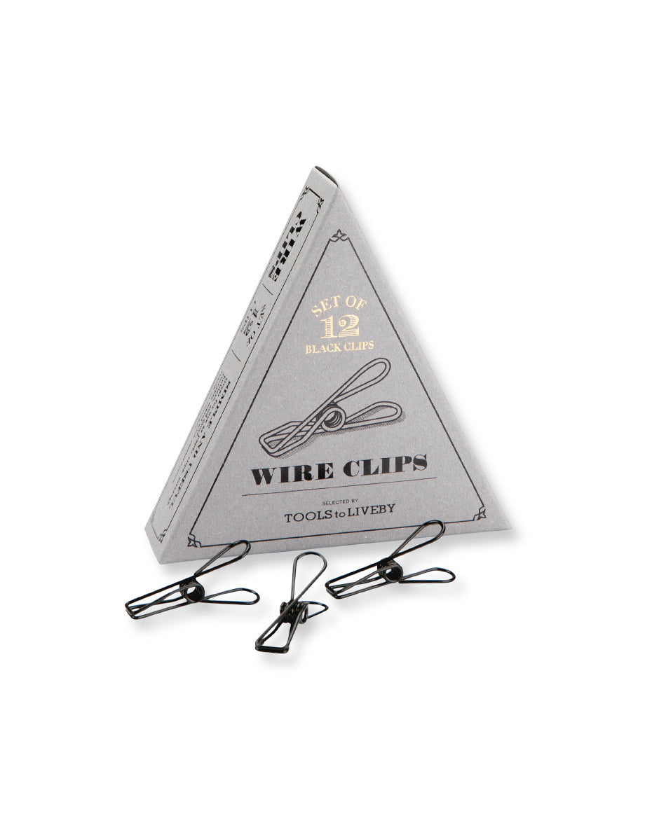 Tools To Liveby Black Wire Clips Set Of 12