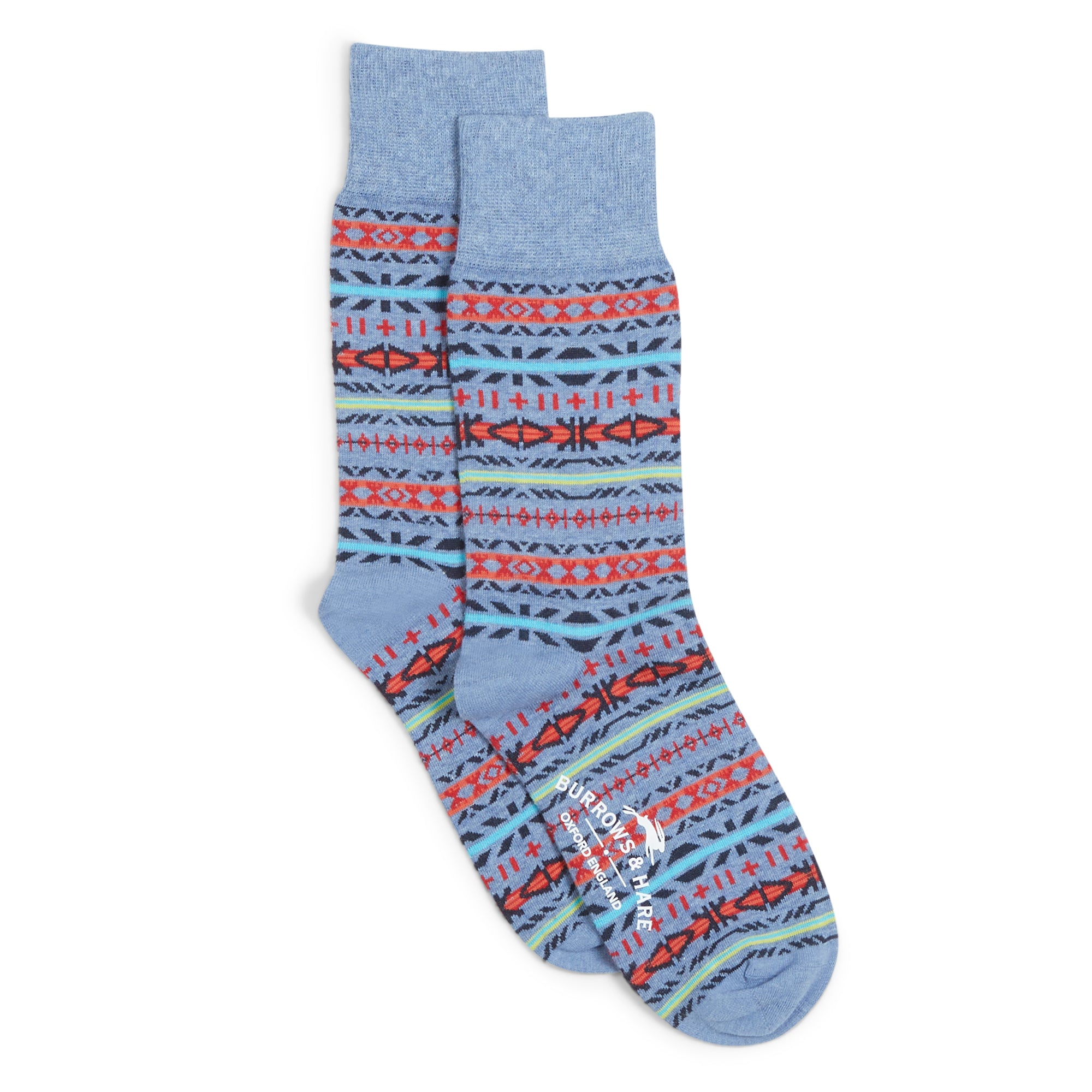 Fairisle Socks - Blue