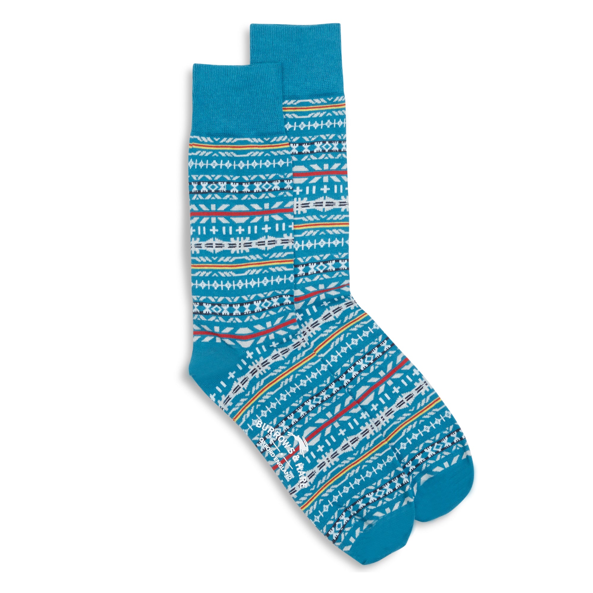 Fairisle Socks - Teal