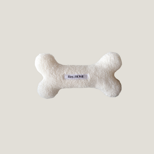 Roy Home Bouclé Dog Pillow Bone