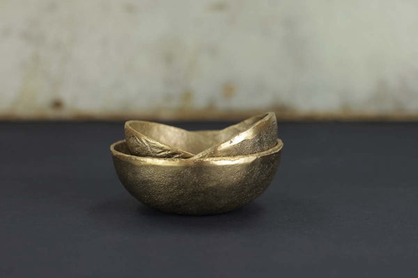 Nkuku Jahi - Brushed Gold Bowl - Large