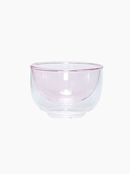 Hubsch Kiosk Glass Bowl - Pink