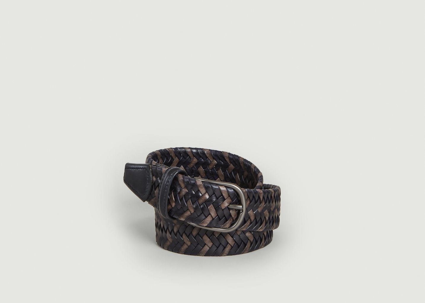 Elasticated Braided Leather Belt