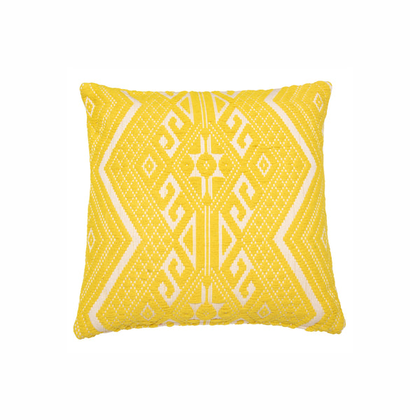 Cushion cover Ikat Yellow size 50x50