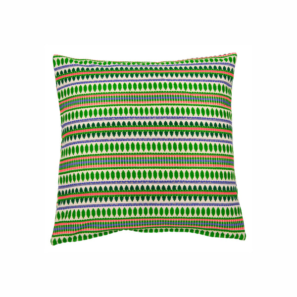 Pillow case multicolor bright green pink blue size 65x65