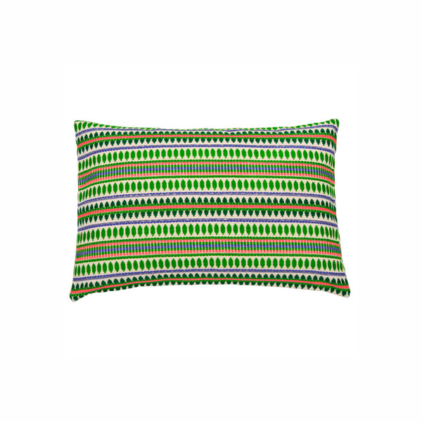 Pillow case multicolor bright green pink blue size 60x40