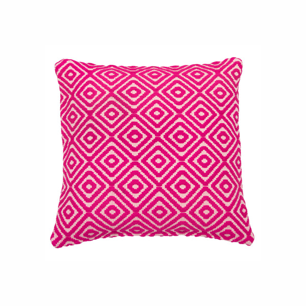 Pillow cover diamond pink white size 65x65