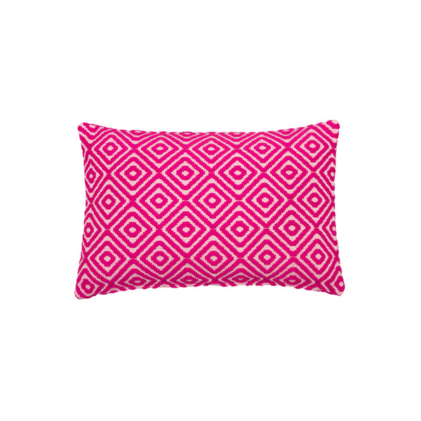 Cushion cover rhombus pink white size 60x40