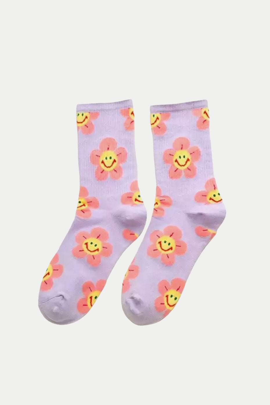 BB + DD Lilac Flower Socks