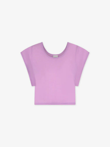 Landon Crop Tee - Regal Orchid