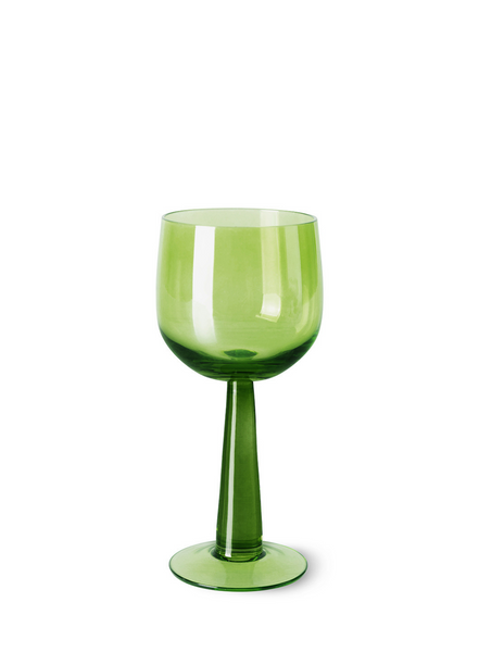 HK Living The Emeralds: Lime Green Tall Wine Glass From