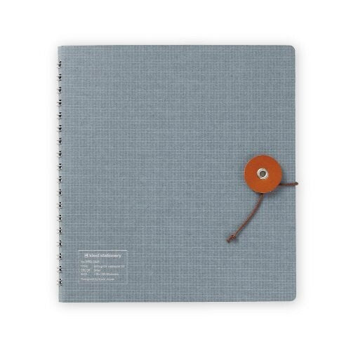 String Tie Square Notebook Grey