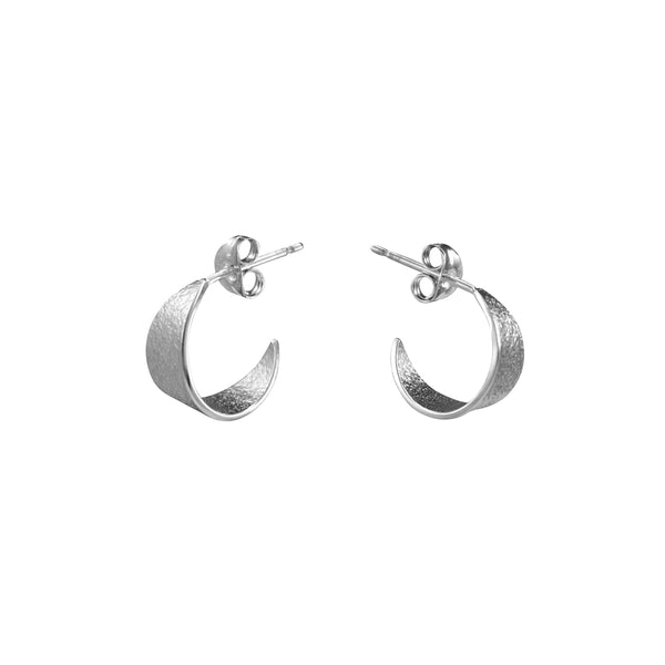 Icarus Small Silver Hoop Earrings