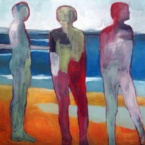 Bernie Clarkson 'three Graces' Oil Painting