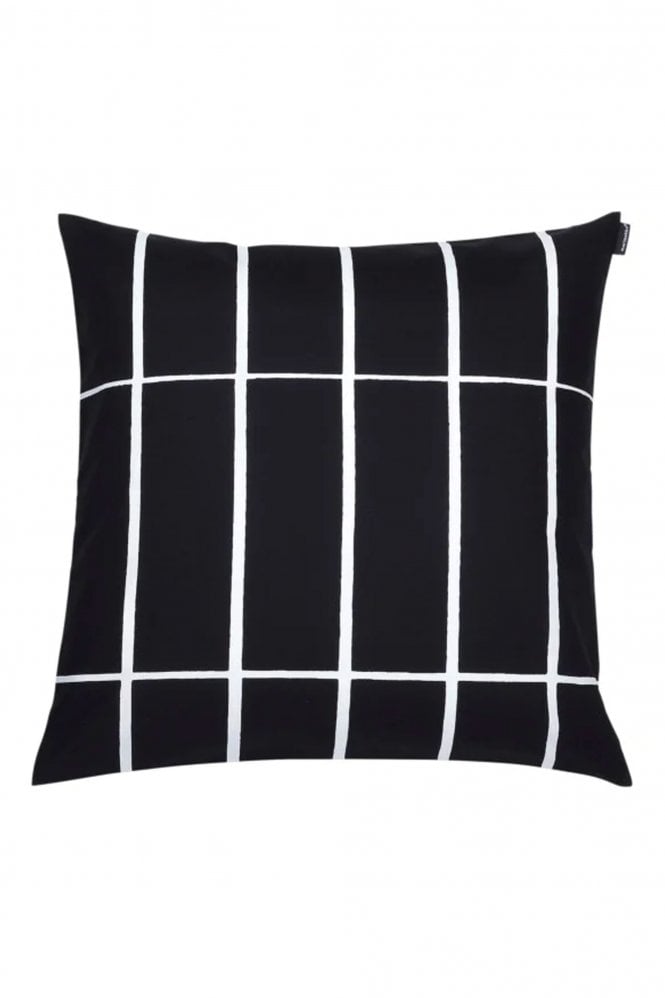 Marimekko Tiiliskivi Cushion Cover In Black And White