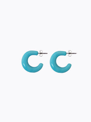 Beatrice Glass Earrings - Blue