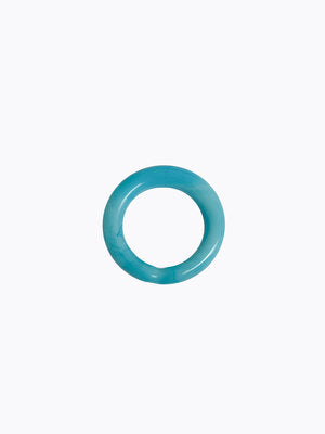 Nell Glass Ring - Blue