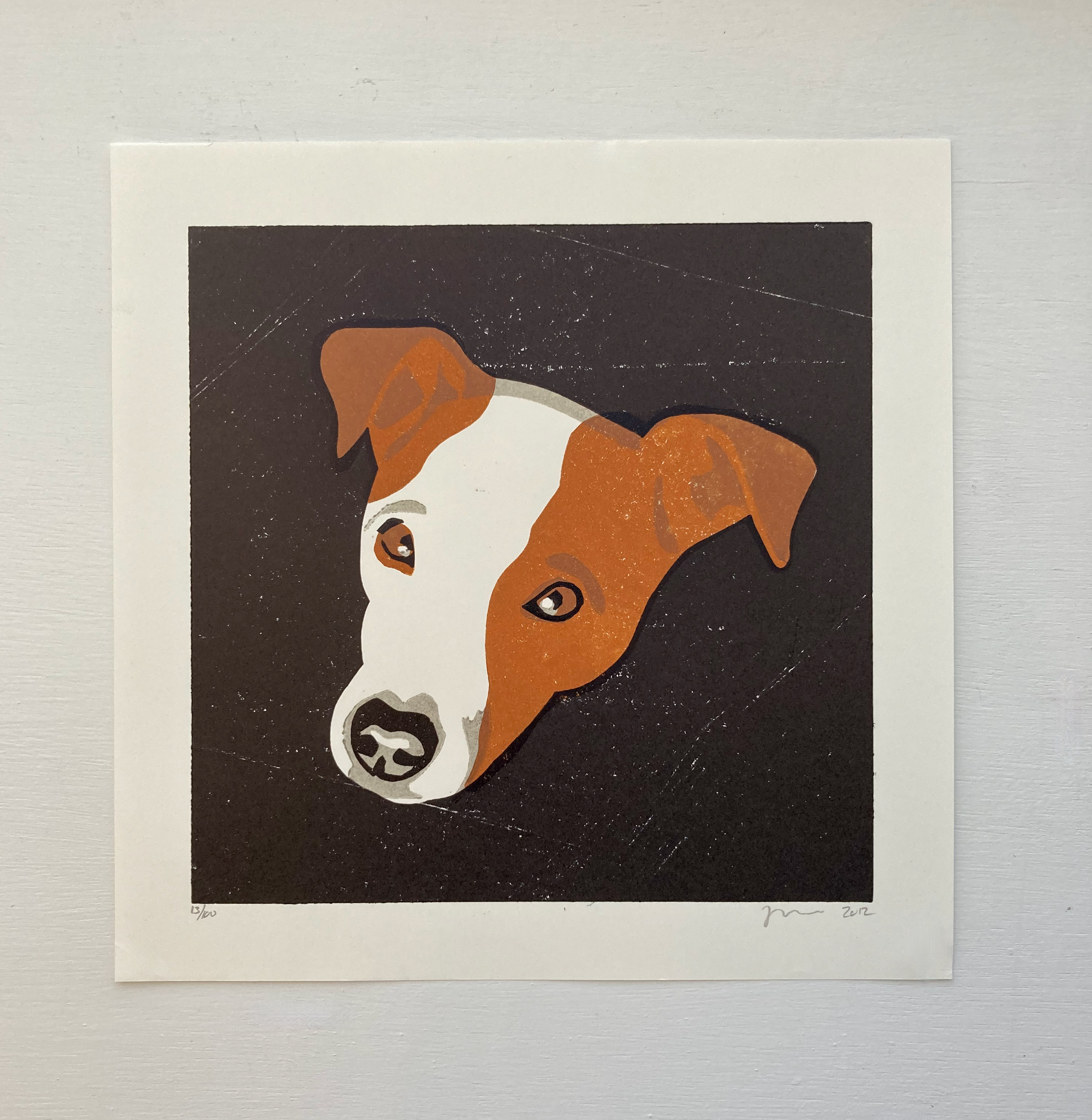 James Brown 'Captain' Jack Russell Dog Print