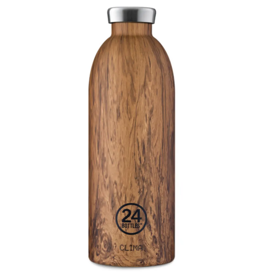 24Bottles Clima Bottle Sequoia Wood 500ml