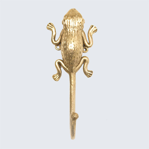 Ashanti Brass Hook 'Frog&#x27