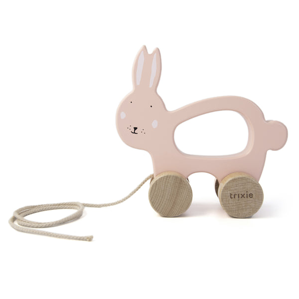 Trixie (36-181) Wooden Pull Along Toy - Mrs. Rabbit