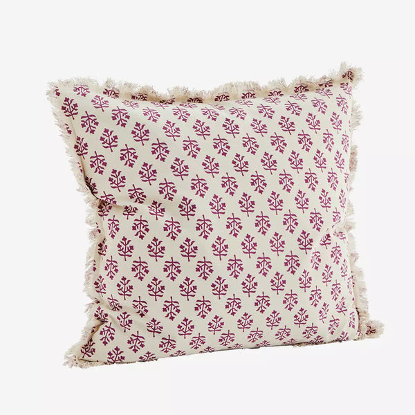 Printed Cushion Cover with Fringes