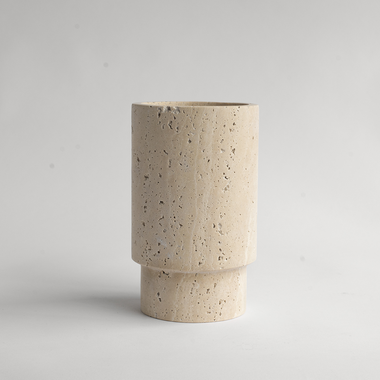 Kiwano Concept Travertine Vase | Wine Cooler