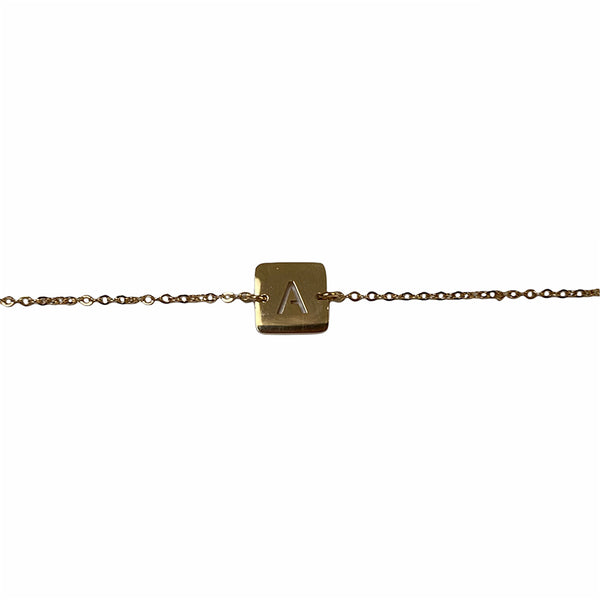 Hiragana • Bracelet With Engraved Letter Gold Plated