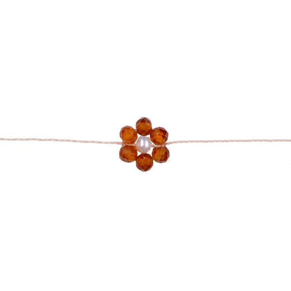 À La • Hessonite Garnet Wild Flower Bracelet