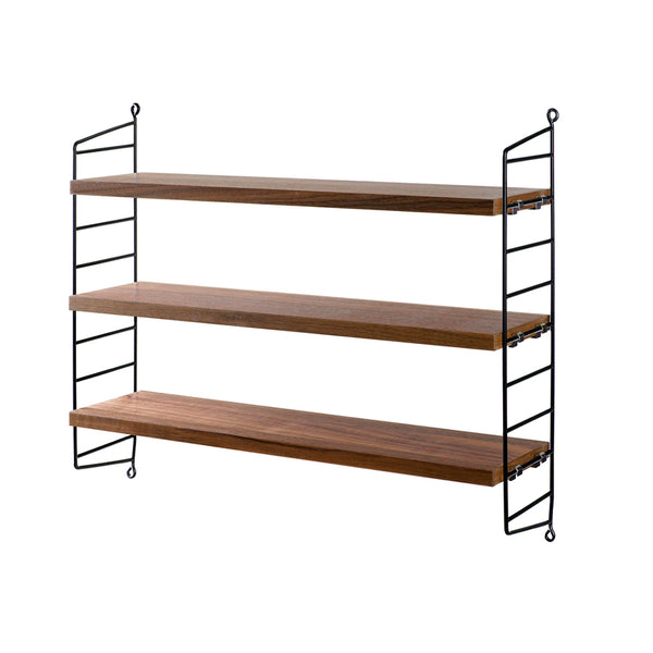 String Pocket Shelf • Walnut / Black