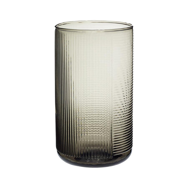 Hubsch • Straight Smoked Glass Vase