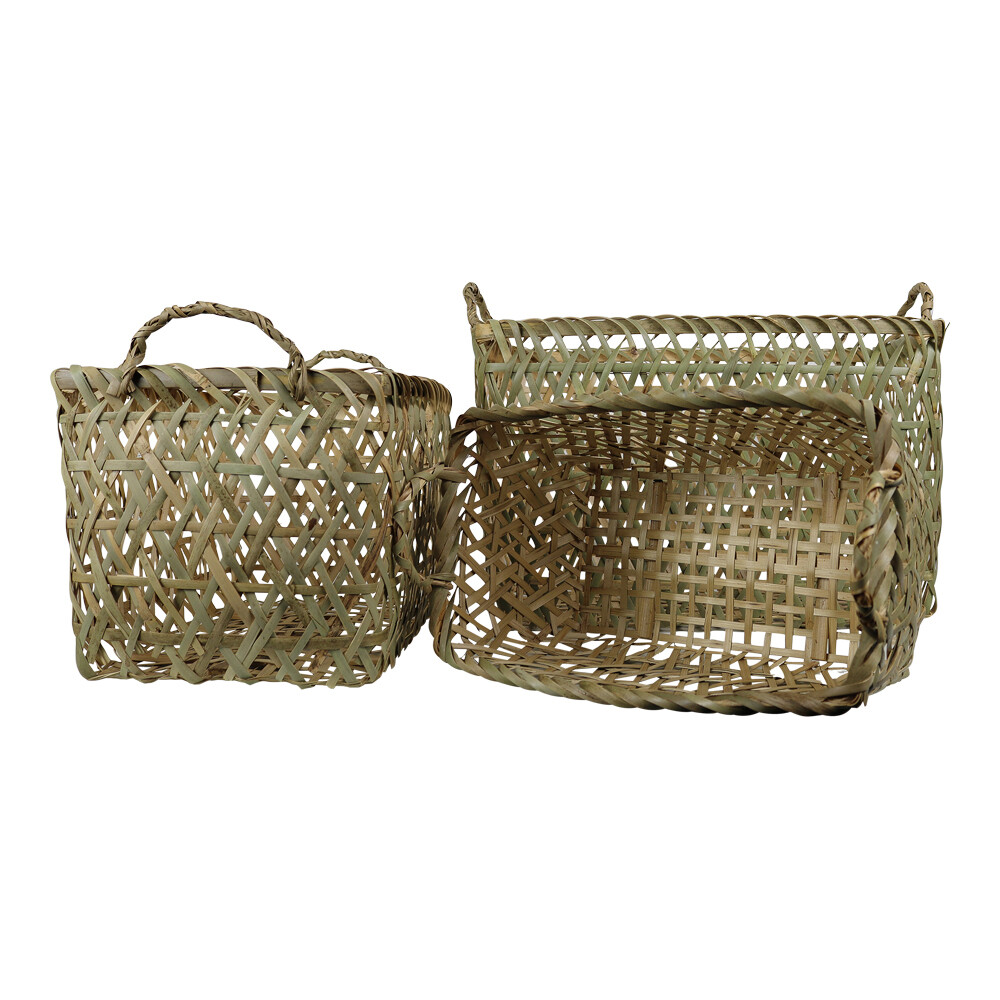 M Panier Rectangle En Bambou