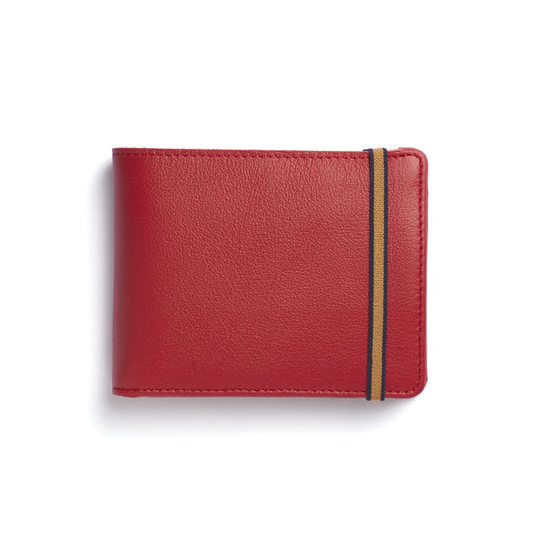 Minimalist Wallet With Coin Pocket - Red