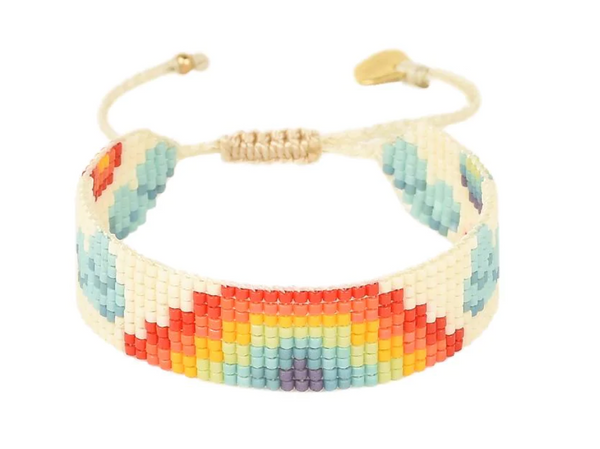 Rainbow Clouds Bracelet Cream/multi