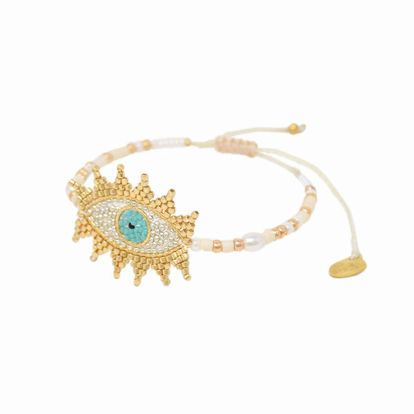 Evil Eye Bracelet Gold/turquoise