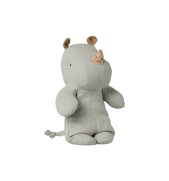 Small Rhino Toy Pigeon Blue