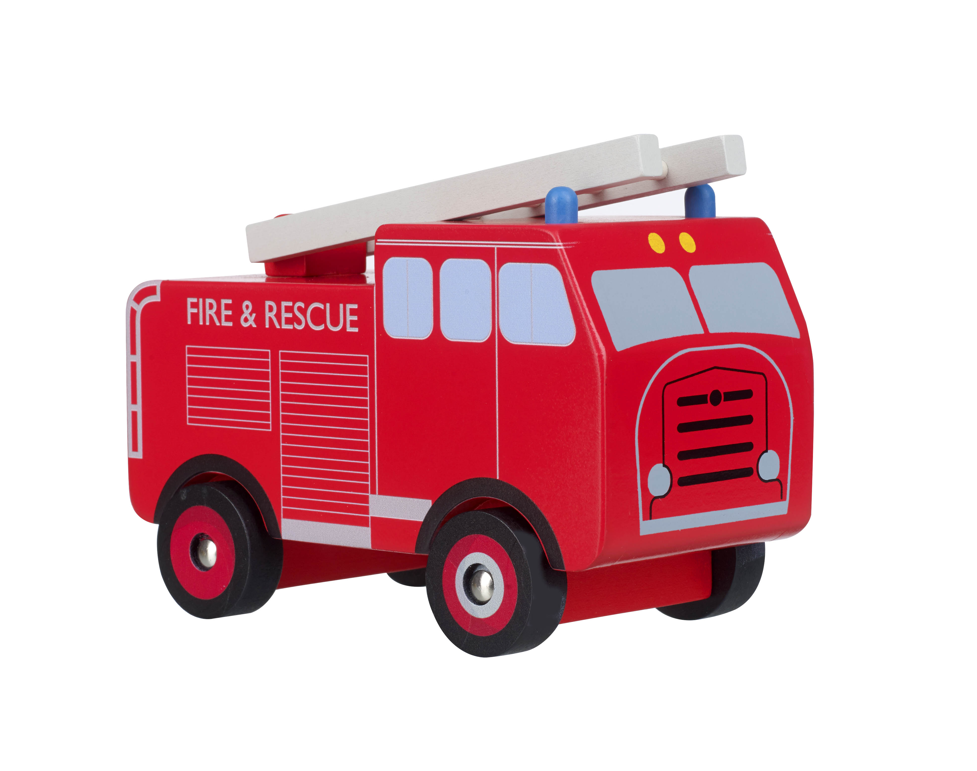Wooden Vintage Fire Engine FX6459