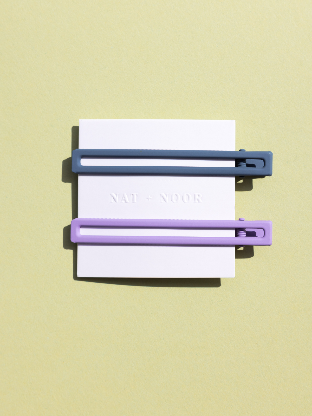 NAT + NOOR Leia  Hair Clips - Set of 2 in Lilac & Blue