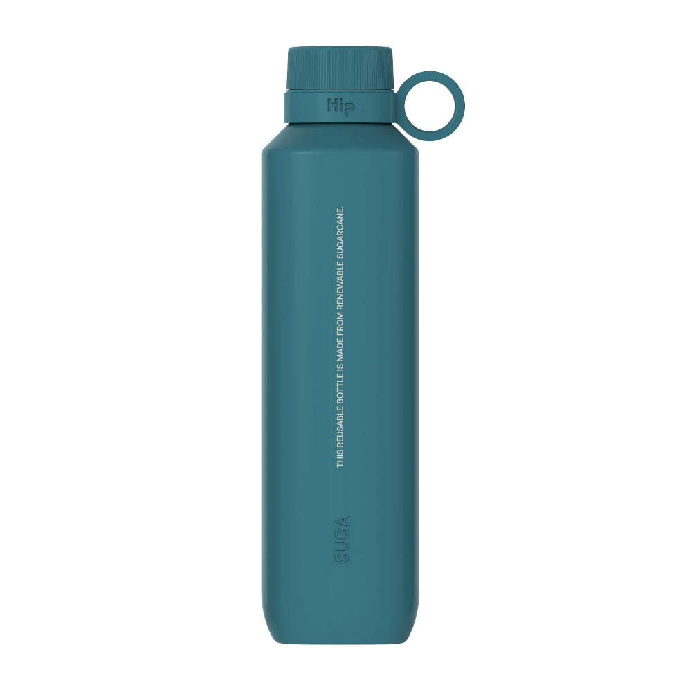 Hip Suga Sustainable Water Bottle Made From 100% Natural Sugarcane 650ml/22oz In Ocean