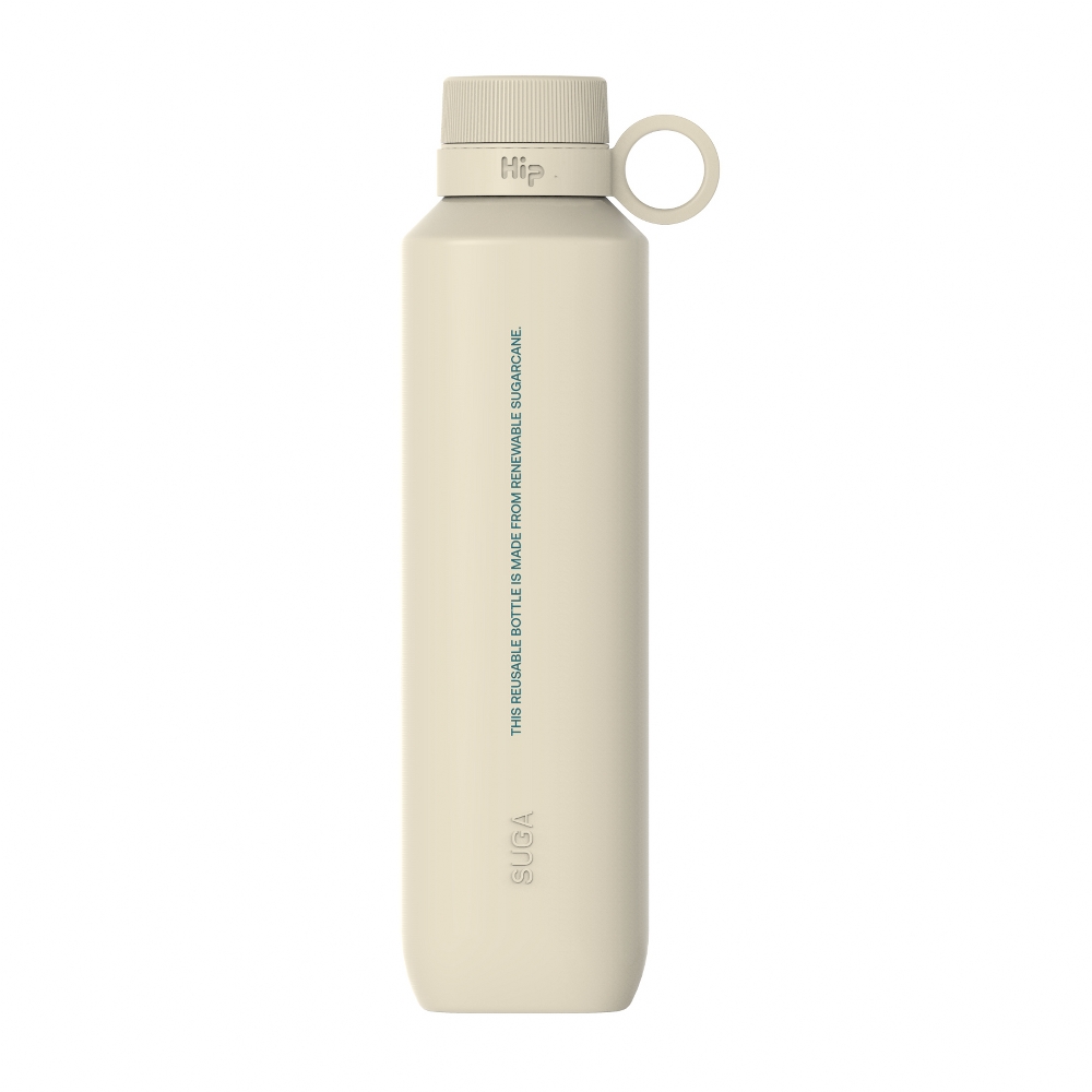 Hip Suga Sustainable Water Bottle Made From 100% Natural Sugarcane 650ml/22oz In Sand