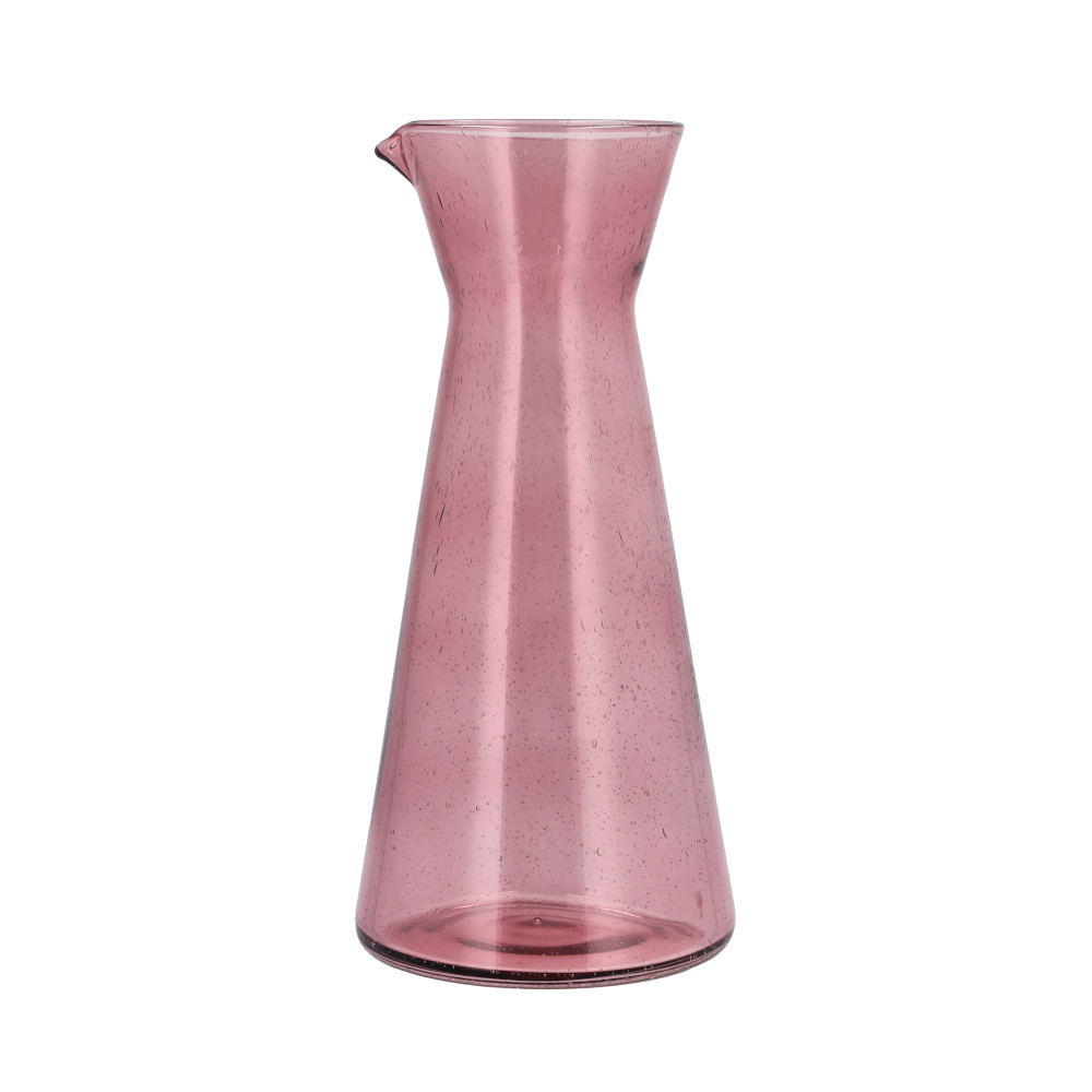 LYNGBY GLASS Lyngby Valencia Glass Carafe 1.1 Litre In Pink
