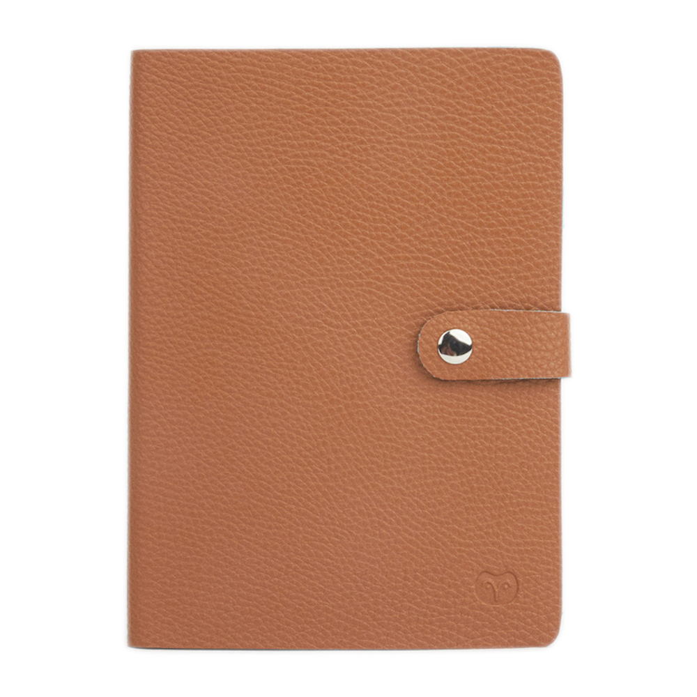 Goodeehoo Nicobar A5 Notebook - Tan / Light Blue