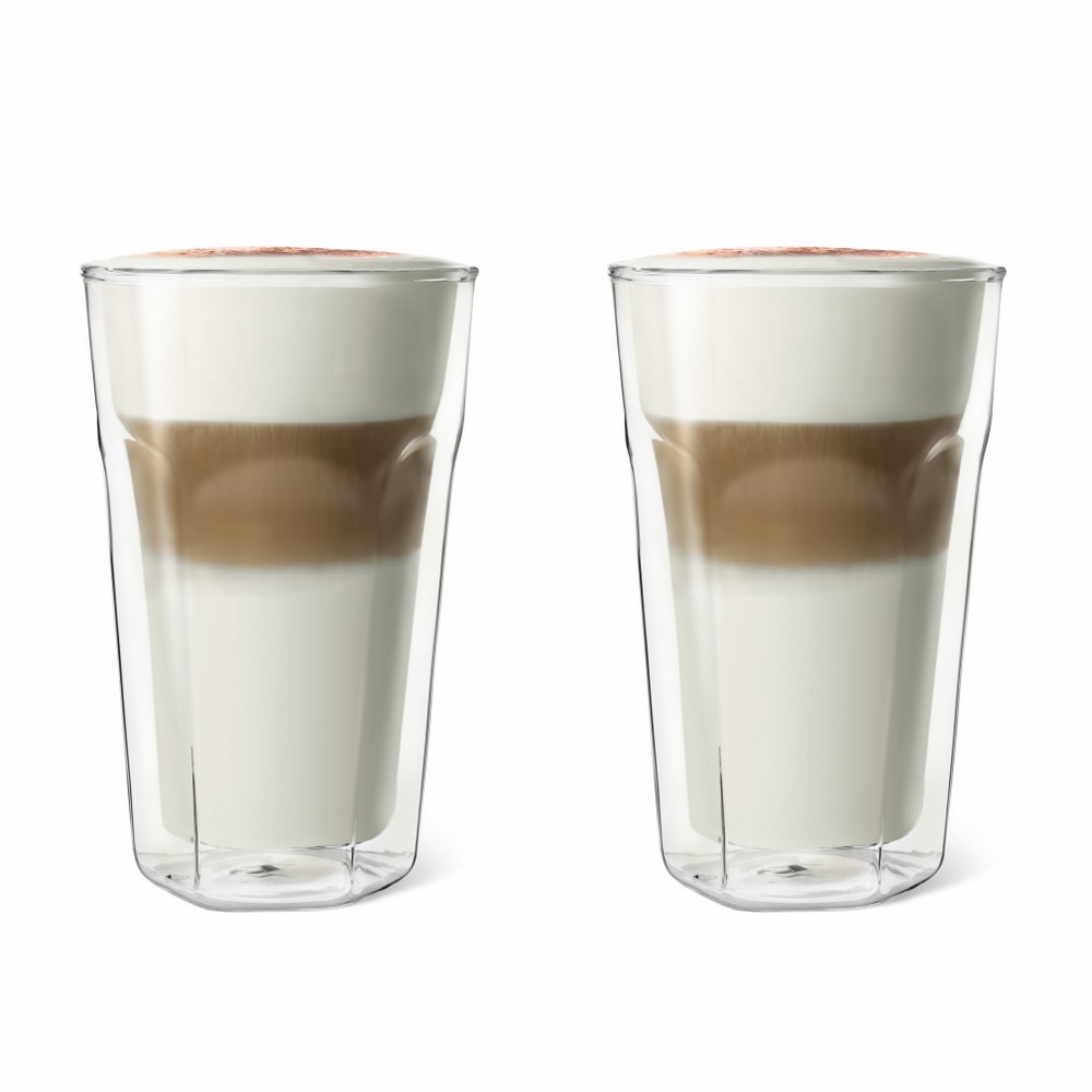 Bredemeijer Bredemeijer Double Walled Glass Latte Cup 280ml Set Of 2