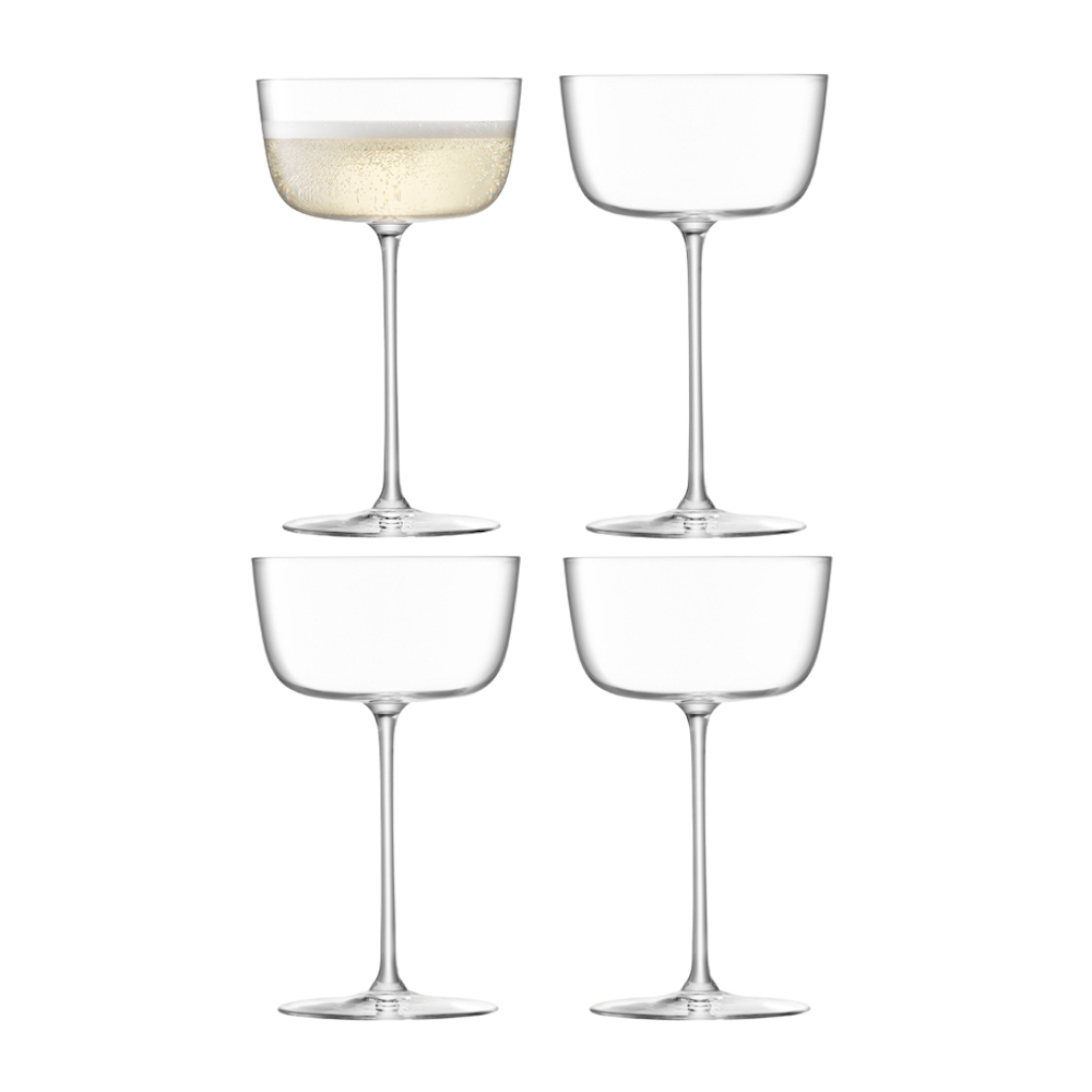 Borough Range Cocktail Saucer 240ml Clear X 4pcs